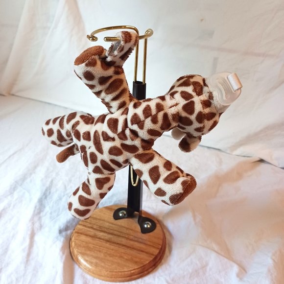 Philips Avent Brown and Cream Giraffe Soothie Snuggle Pacifier Holder 8" - Picture 8 of 9